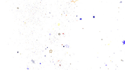 Poster - Abstract Colorful Specks on Black Background