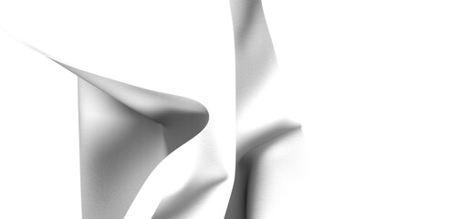 Poster - Abstract background with white fabric texture, creating a unique and modern design. Perfect for website, social media, or graphic design projects.