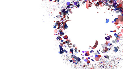 Poster - Festive confetti explosion background ideal for party invitations, celebrations, and more.