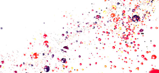 Poster - Abstract background of vibrant, exploding bubbles. Perfect for celebratory designs.