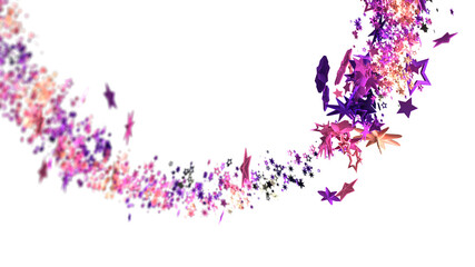 Fototapete - Abstract background with pink and purple stars in a swirling motion. Perfect for festive designs.