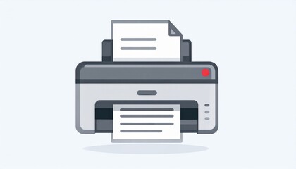 Gray And White Pixel Art Printer Icon
