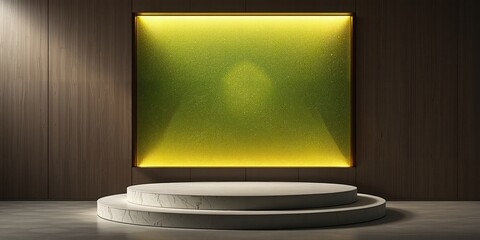 empty stage with spotlight