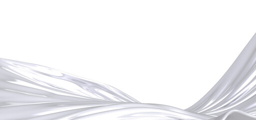 Aufkleber - A close-up image of a white fabric draped in a smooth, flowing pattern. The fabric is soft and luxurious, creating a sense of elegance and tranquility.