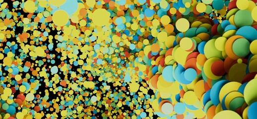 Fototapete - Vibrant abstract background with colorful circles. Perfect for presentations, websites, and more!