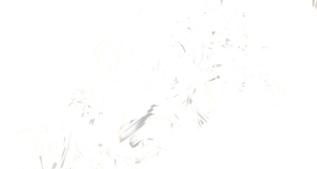 Aufkleber - Abstract White Lines, Abstract Art