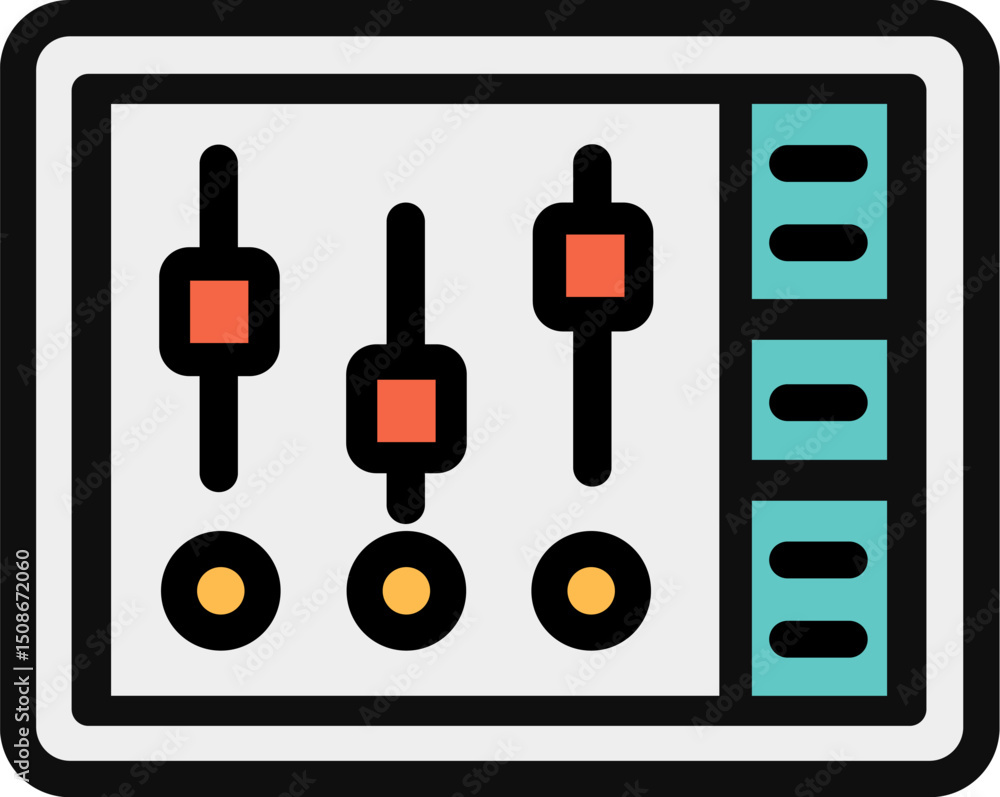 Control panel icon Stock Vector | Adobe Stock