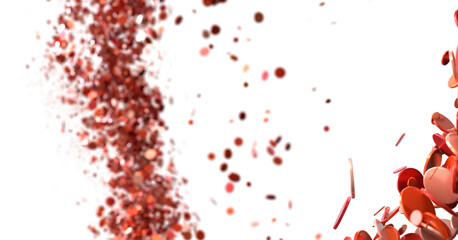 Poster - Red Abstract Shapes