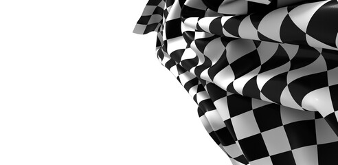 Poster -  Checkered flag, race flag background