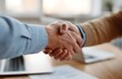 © 윤상필 - 비즈니스 미팅 중 악수하는 모습 AI 생성
