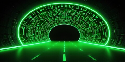 binary code tunnel