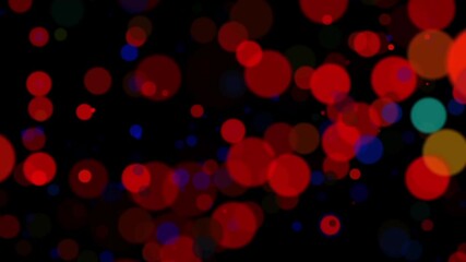 Colourful festive bokeh of defocused Christmas shiny decor. Abstract holiday video background.