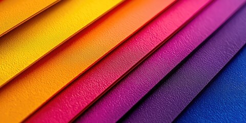 Fototapete - a gradient blend featuring multiple hues, transitioning from yellow to red to purple, with a focus on seamless transitions and vivid colors.