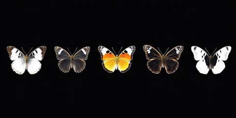 Leinwandbilder - a butterflys life cycle, with each stage from egg to adult captured in fine detail.