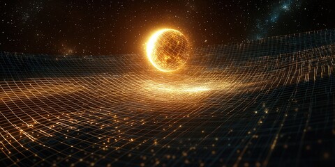 Poster - Advanced space software UI with glowing grids, star mapping tools, and interactive planetary alignment features.