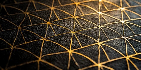 Leinwandbilder - Macro shot of faint geometric patterns featuring clean lines and minimal contrast, ideal for subtle modern designs.