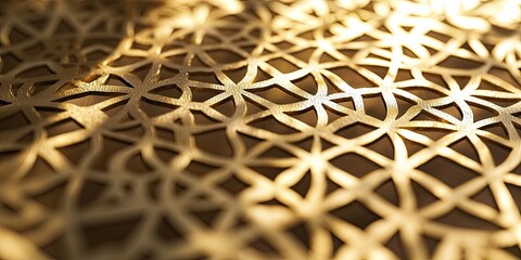 Leinwandbilder - intricate yet subtle patterns in muted colors with soft shadows, ideal for refined minimalist backgrounds.