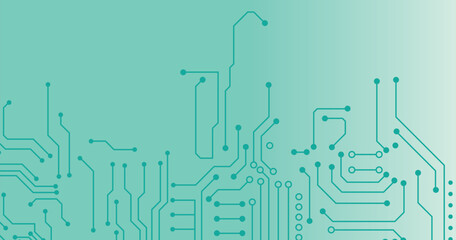 Wall Mural - circuit board technology information pattern concept vector background
