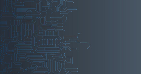 Wall Mural - circuit board technology information pattern concept vector background