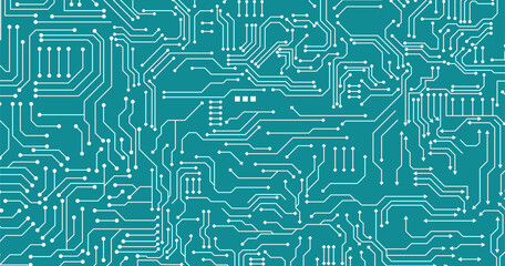 Wall Mural - circuit board background. vector electronic background.