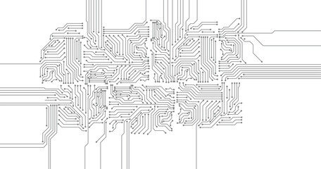 Wall Mural - circuit board background. vector electronic background.