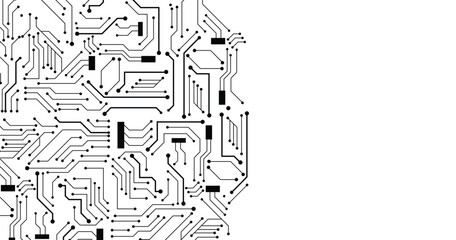 Wall Mural - circuit board background texture