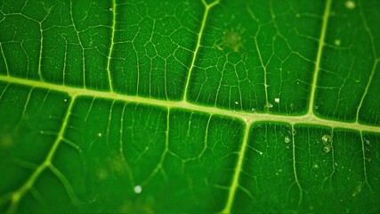 green leaf macro