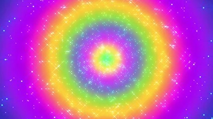 Wall Mural - abstract colorful blur soft gradient tunnel cute kawaii rainbow dreamy style. blended with sparkling