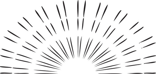 Circular starburst explosion texture. Distressed uneven grunge background. Abstract vector illustration. Overlay to create interesting effect and depth. Isolated on white background.