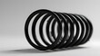 © Maks - Abstract black rings arranged in a sleek, modern composition showcasing elegance and simplicity.