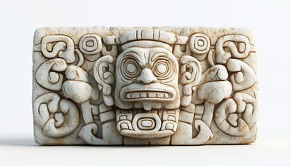 Carvings Of Ancient Maya Script On Stone Walls: Uncovering The Enigmatic Messages Of The Ancient Civilization Through Intricate Inscriptions.
