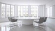 © Sadika Islam - Conference room featuring a large round table surrounded by chairs