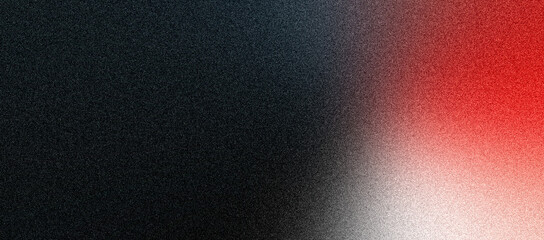 Wall Mural - dark vibrant black red white blurred grainy background, abstract noise texture effect banner backdro