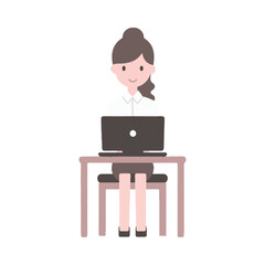 illustration design of a programmer