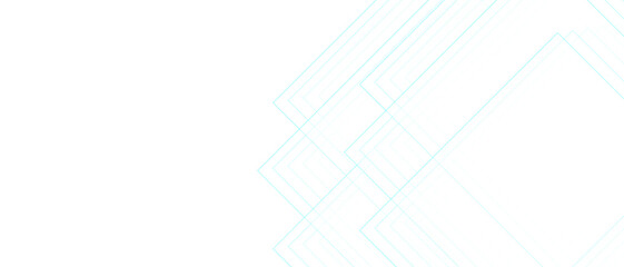 Poster - Abstract minimal, background featuring overlapping translucent diamond outlines with diagonal on a white canvas. Repetitive diamond shapes evoke a sense of order, symmetry, and calmness