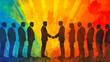 © Fatema - Businessmen shaking hands representing partnership and deal
