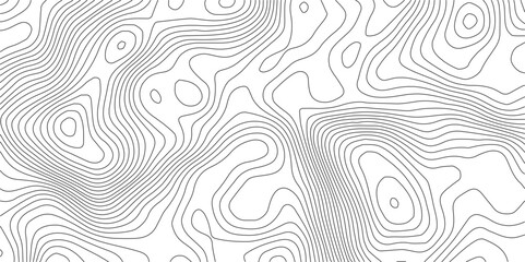 Poster - The black grey on white contours vector topography stylized height of the lines. The concept of a conditional geography scheme and the terrain path. Ultra wide. Map vector terrain Illustration. 
