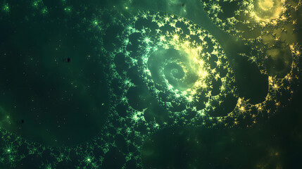 Wall Mural - high resulation image of sky galaxy outer space nebula, thousand stars and green galaxy combination 