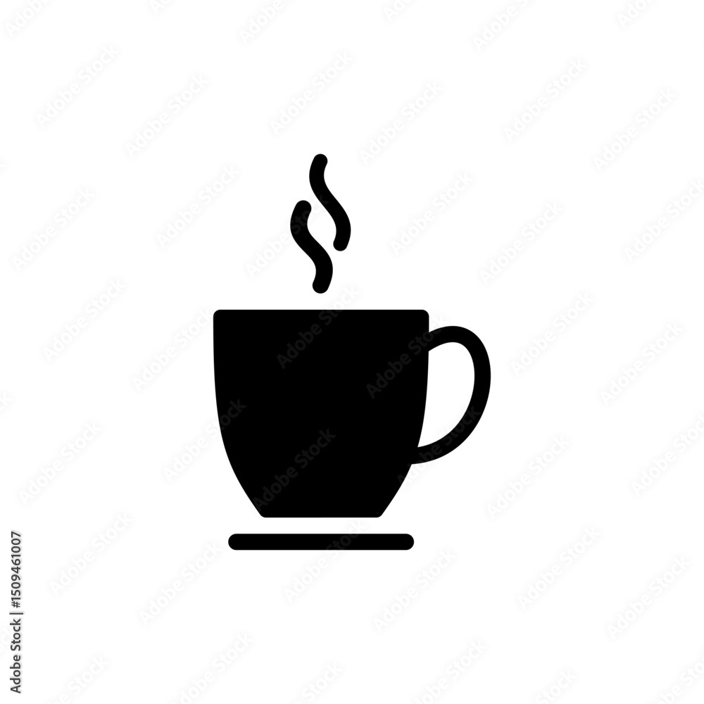 coffee cup icon symbol for apps and websites. cup a coffee sign and ...