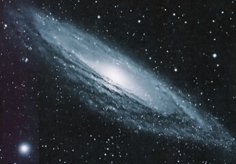 Wall Mural - Spiral Galaxy in Dark Night Sky