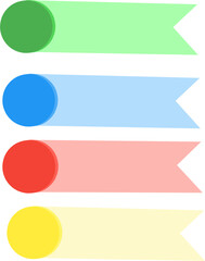 Wall Mural - set of colorful banners