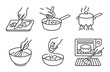 © Igor - Cooking and kitchen line icons set – outline, culinary and gastronomy symbols