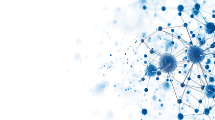 Abstract Network of Interconnected Nodes and Spheres