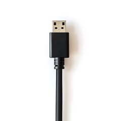 usb cable isolated on white background