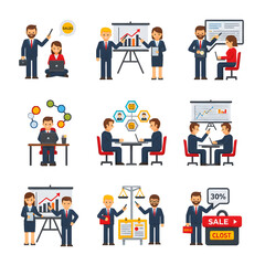 Leinwandbilder - A diverse group of business professionals collaborating in a corporate office setting engaged in a team meeting and presentation to discuss strategies analyze data