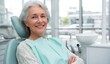 © AndiAzis - Mature woman patient smiling at dental office