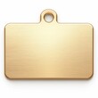 © trustmastertx - Gold-toned rectangular pet tag