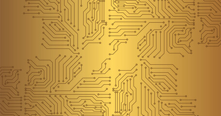 Wall Mural - circuit board background modern digital illustration.
