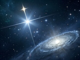 abstract background with stars, starry night sky, planet with space, planet with stars, planet in sp