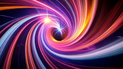 Wall Mural - swirling vortex of vibrant colors and dynamic energy in a cosmic dance.